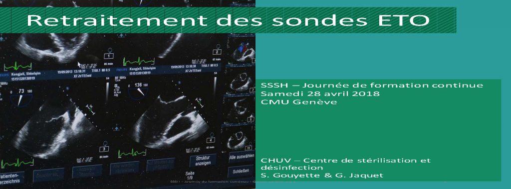 Journée de formation continue | CFC de TDM et stérilisation basse température | 28 avril 2018 | Genève