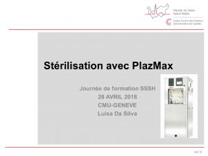 Journée de formation continue | CFC de TDM et stérilisation basse température | 28 avril 2018 | Genève