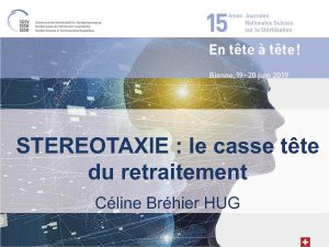 15es Journées Nationales Suisses sur la Stérilisation | Thème: «En tête à tête» | Bienne | 19-20 juin 2019