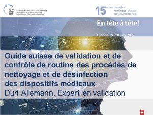 15es Journées Nationales Suisses sur la Stérilisation | Thème: «En tête à tête» | Bienne | 19-20 juin 2019