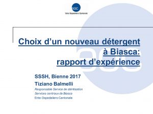 13es Journées Nationales Suisses sur la Stérilisation | Thème: «Les yeux dans les yeux!» | Bienne | 21-22 juin 2017