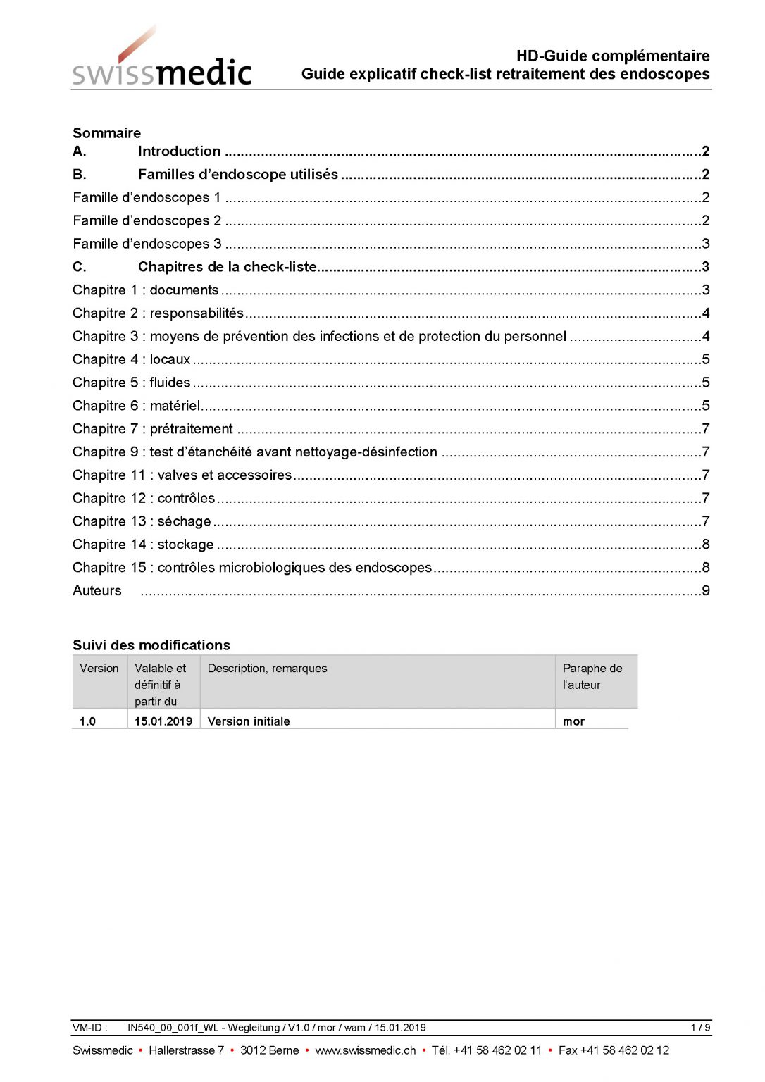 Guide explicatif checklist retraitement des endoscopes sssh