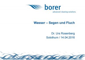 GV + Weiterbildung des SGSV DS | Thema: 1. Berufsbildung 2. Wasser und Chemie | 14. April 2016 | Solothurn